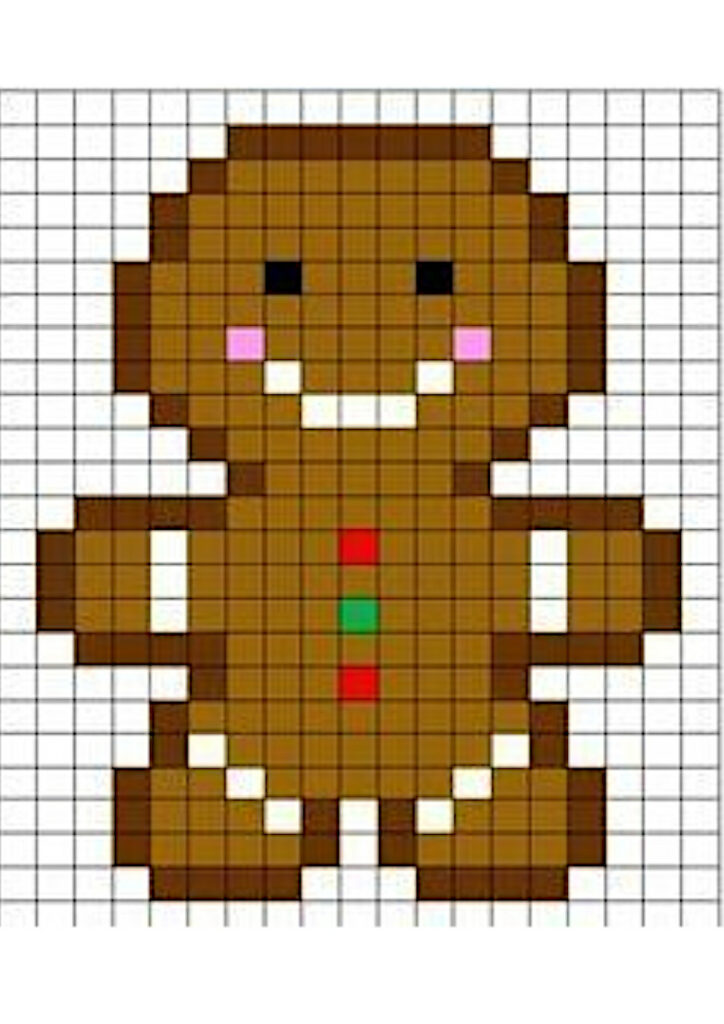 Pixel Art Navidad 50 Dibujos Para Imprimir