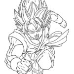 dibujo de goku para colorear