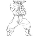 dibujo de goku para colorear