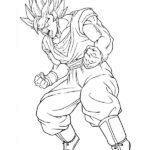 dibujo de goku para colorear