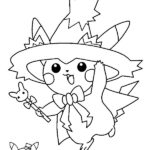 dibujo de pikachu para colorear