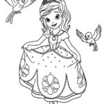 dibujo de princesas para colorear