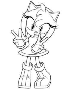 dibujo de sonic para colorear