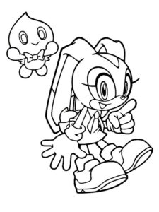 dibujo de sonic para colorear