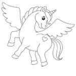 dibujo de unicornio para colorear