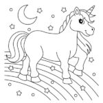 dibujo de unicornio para colorear