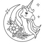 dibujo de unicornio para colorear