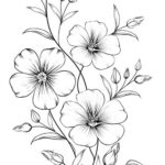 dibujo flores para colorear