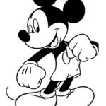 dibujo mickey mouse para colorear