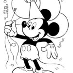 dibujo mickey mouse para colorear