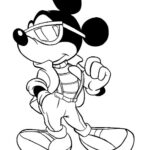 dibujo mickey mouse para colorear