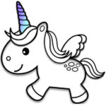 dibujo para colorear de unicornio