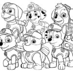 dibujo patrulla canina para colorear