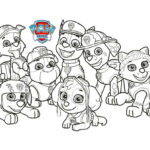 dibujo patrulla canina para colorear