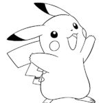 dibujo pikachu para colorear