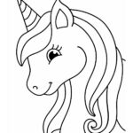 dibujo unicornio para colorear