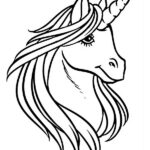 dibujo unicornio para colorear