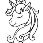 dibujo unicornio para colorear