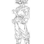 dibujos de goku para colorear