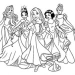 dibujos de princesas para colorear