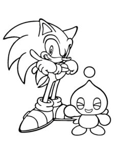 dibujos de sonic para colorear