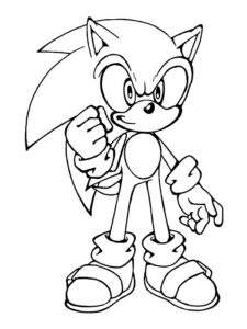 dibujos de sonic para colorear