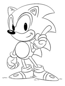 dibujos de sonic para colorear