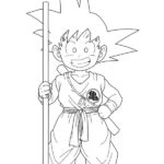 dibujos goku para colorear