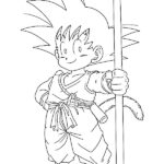 dibujos goku para colorear