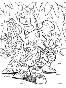 dibujos para colorear de sonic