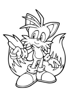 dibujos para colorear de sonic