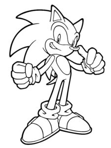 dibujos para colorear sonic