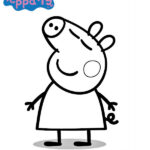 dibujos peppa pig para colorear