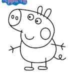 dibujos peppa pig para colorear