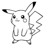 dibujos pikachu para colorear