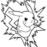 dibujos pikachu para colorear