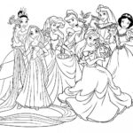 dibujos princesas para colorear