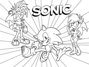 dibujos sonic para colorear