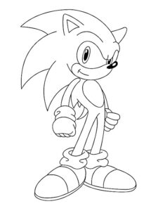 dibujos sonic para colorear