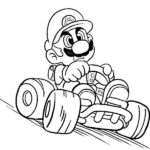 mario bros para colorear