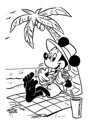 mickey mouse para colorear