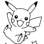 pikachu para colorear