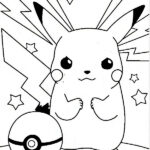 pikachu para colorear