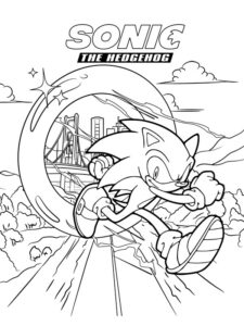 sonic dibujos para colorear