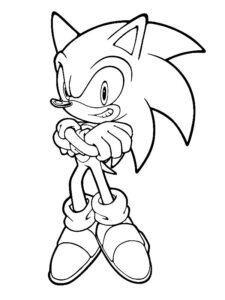 sonic para colorear