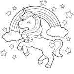 unicornios para colorear