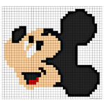 pixel art disney facil