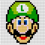 super mario pixel art