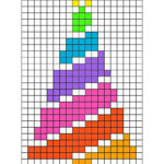 arbol de navidad pixel art