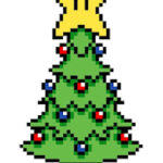 arbol de navidad pixel art